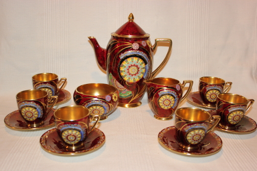 An example of a Carlton Ware coffee set offered by Circa30s An example of a Carlton Ware coffee set offered by Circa30s